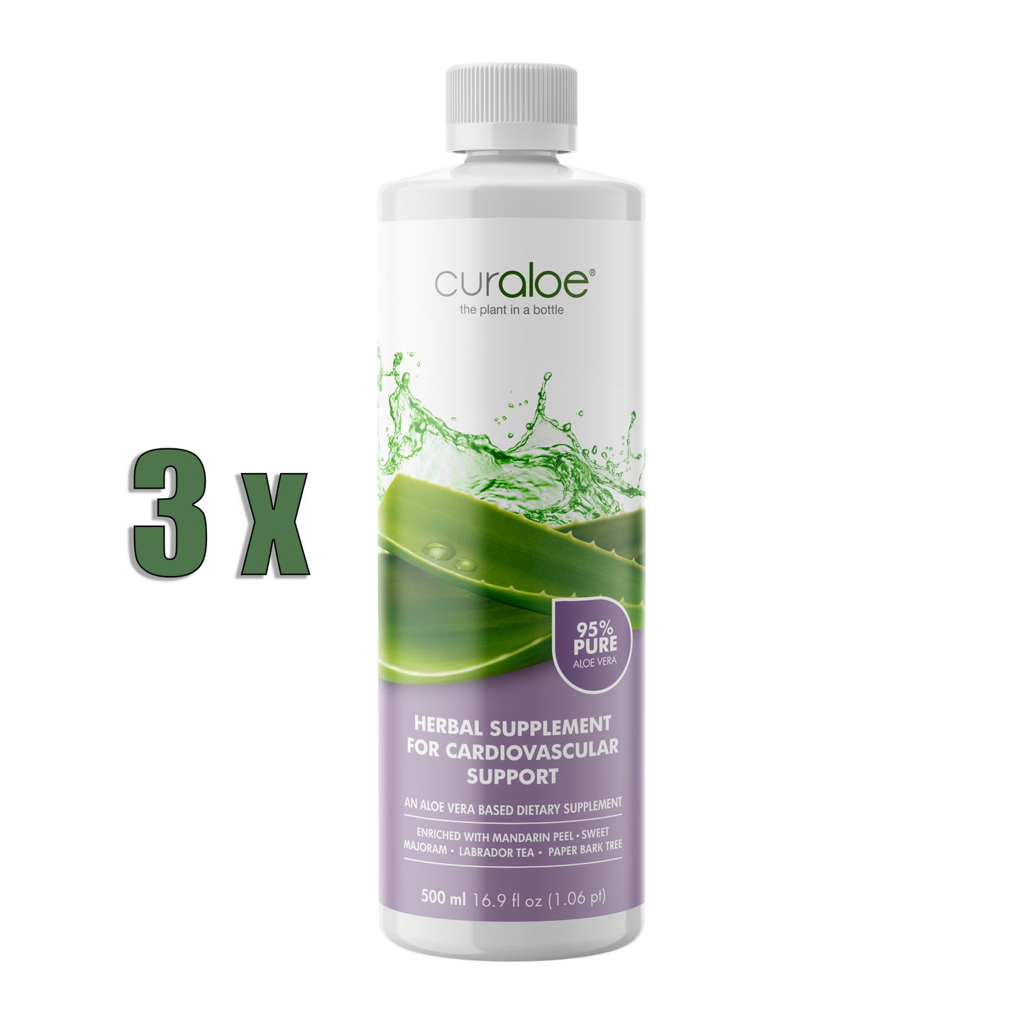 Curaloe Aloe Vera Gesundheitssaft zur kardiovaskulären Unterstützung