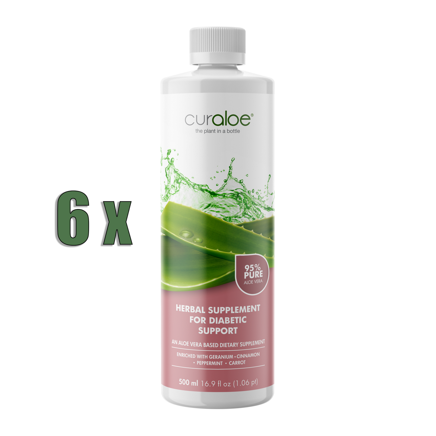 Curaloe Aloe Vera Saft zur Unterstützung von Diabetikern