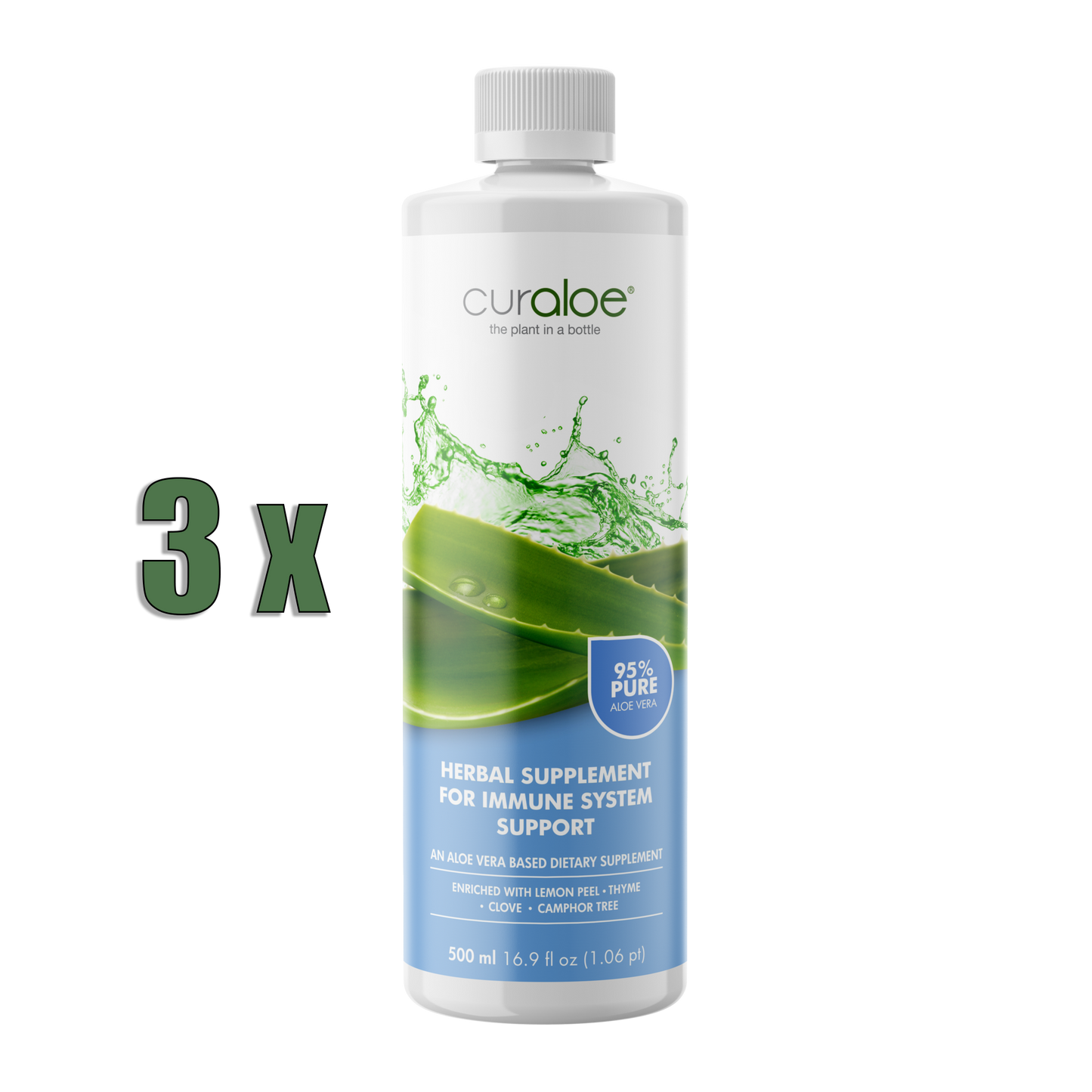 Curaloe Aloe Vera Saft zur Unterstützung des Immunsystems